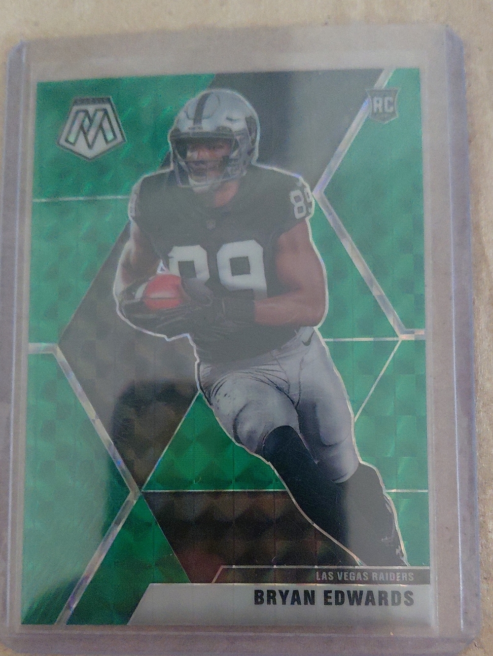 Bryan Edwards Las Vegas Raiders Football Card - Green Parallel